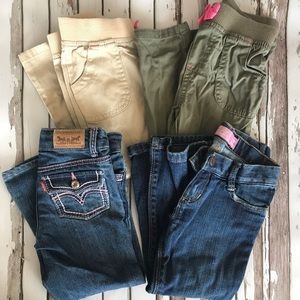 Bundle of 4 girl’s pants size 3T